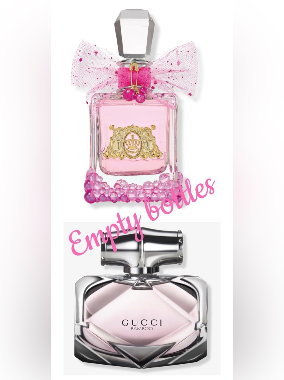 Gucci Bamboo, Juicy Couture Viva La Juicy Le Bubbly, NIB $270 Retail “Empty”